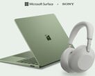 Microsoft Surface e Sony WH-1000XM6