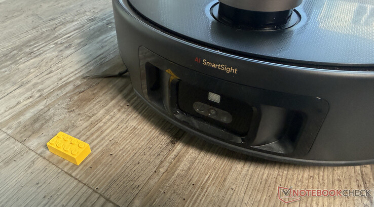 A detecção de obstáculos do Mova Z60 Ultra Roller funcionou muito bem no teste