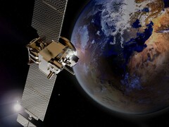 Ilustração artística mostrando uma sonda espacial orbitando a Terra. (Fonte da imagem: PIRO4D - Pixabay)