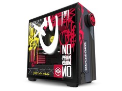 A edição limitada da caixa para PC NZXT H710i vem em um design brilhante e colorido do Cyberpunk 2077 (Imagem: NZXT)