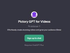 Pictory GPT para vídeos disponíveis para o ChatGPT Plus (Fonte: Próprio)