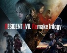 O banner de Resident Evil Remake Trilogy é mostrado (Fonte da imagem: Sony PlayStation com edições)