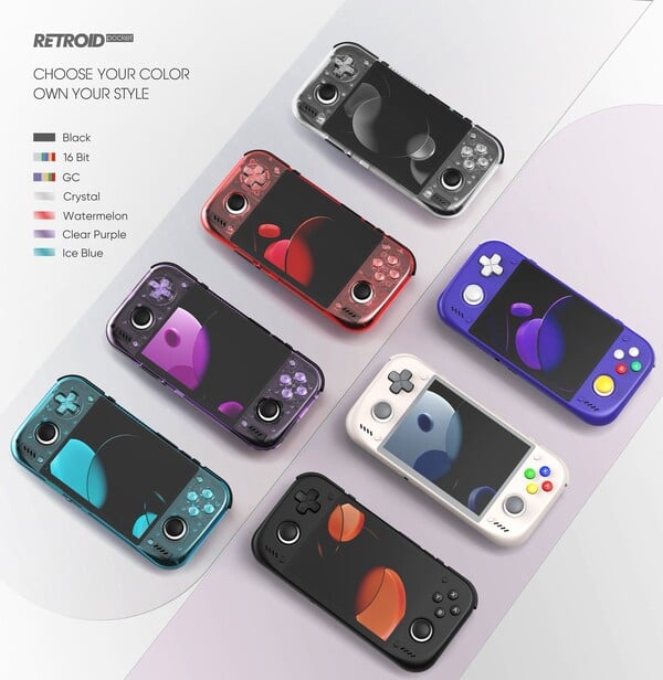 As cores do Retroid Pocket Nova foram inspiradas nas de outros portáteis da Retroid.