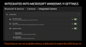 Recursos de IA da AMD no Windows 11 (imagem via AMD)