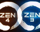 Os processadores Zen 4 utilizarão o soquete AM5 enquanto os chips Zen 3 utilizarão o soquete AM4. (Fonte de imagem: AMD - editado)