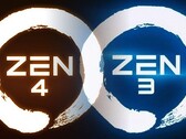 Os processadores Zen 4 utilizarão o soquete AM5 enquanto os chips Zen 3 utilizarão o soquete AM4. (Fonte de imagem: AMD - editado)