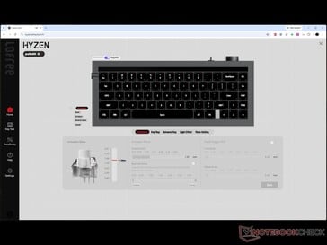 Driver de web Lofree Hyzen com personalização do interruptor magnético e modo magnético ativado.