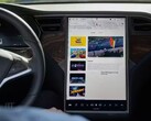 O sistema de infoentretenimento pode oferecer interrupções de atualização de tráfego (imagem: Tesla)