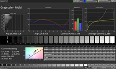 CalMAN Grayscale (Escala de cinza)