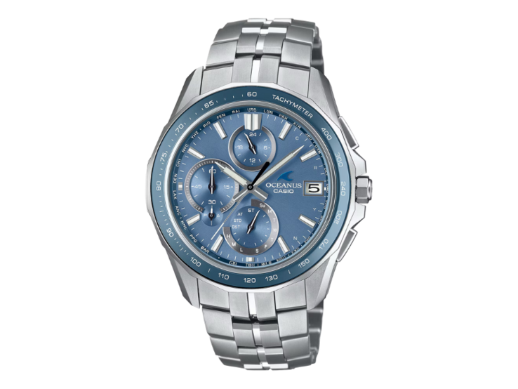 O relógio Casio Oceanus OCWS7000E-2A Manta. (Fonte da imagem: Casio)