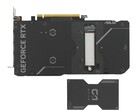O SSD é facilmente fixado na parte traseira da GPU (Fonte da imagem: Asus)