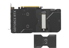 O SSD é facilmente fixado na parte traseira da GPU (Fonte da imagem: Asus)