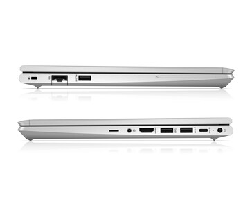 Portas HP Elitebook 645 G9. (Fonte de imagem: HP)