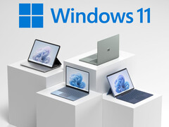 O truque recém-descoberto de desvio de conta local para o Windows 11 é bastante simples e fácil. Na foto: Laptops com Windows 11 (Fonte da imagem: Microsoft - editado)