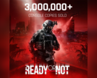 Um banner anunciando 3 milhões de cópias vendidas de Ready or Not (fonte da imagem: Void Interactive X)