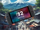 Switch 2 mostrado com cenário japonês