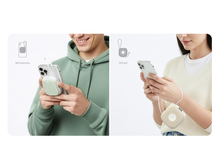 O banco de energia MP10 da Silicon Power suporta carregamento com e sem fio. (Fonte da imagem: Silicon Power)