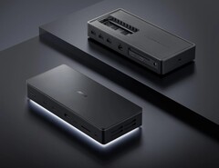 O Asus Master Thunderbolt 5 Dock apresenta um design elegante com excelente conectividade. (Fonte da imagem: TechPowerUp)