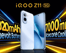 O iQoo Z11 possui uma enorme bateria de 9.020 mAh 