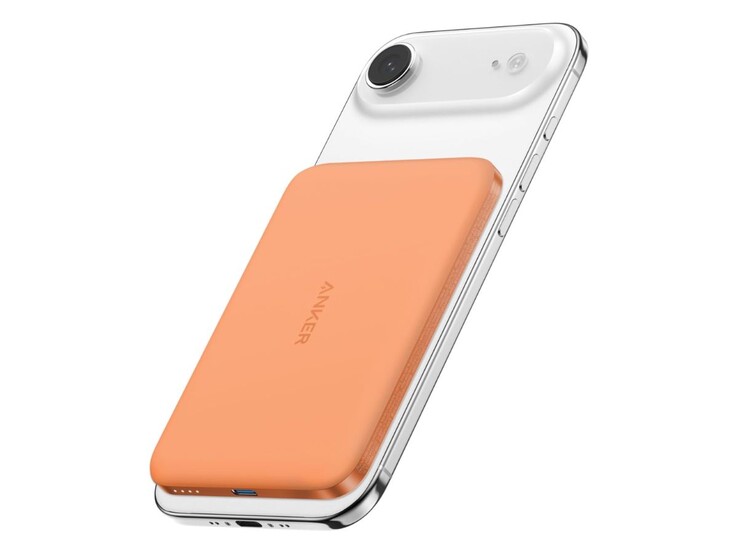 Anker Nano Power Bank (5K, MagGo, Slim) em Cosmic Orange