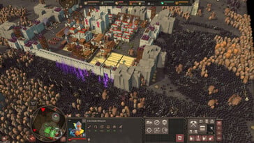 Uma imagem que mostra um cerco no jogo “Diplomacy is Not an Option”.