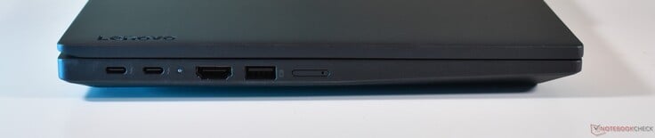 esquerda: 2x Thunderbolt 4, HDMI, USB-A 3.2 Gen 1, nanoSIM