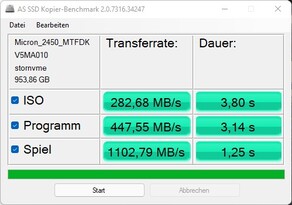 Referência de cópia AS SSD