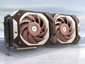 Dois ventiladores Noctua de 25 mm tornam o RTX 3070 personalizado da ASUS silencioso e grosso. (Fonte da imagem: Noctua)