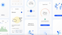 O Nokia Pure reduziu as cores e as linhas claras em uma partida do material do Google You design language. (Fonte de imagem: HMD Global)