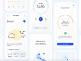 O Nokia Pure reduziu as cores e as linhas claras em uma partida do material do Google You design language. (Fonte de imagem: HMD Global)