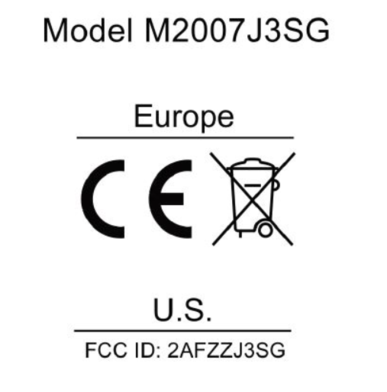 Os rótulos de certificação do Mi 10T Pro. (Fonte da imagem: FCC)
