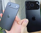 Unidades fictícias mostrando os designs do iPhone 17 Air e do iPhone 17 Pro, da esquerda para a direita. (Fonte da imagem: Majin Bu)