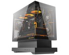 A variante preta do gabinete Floatron F1 mATX Standard Edition. (Fonte da imagem: darkFlash)