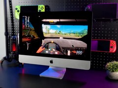Gameplay de Forza Horizon 5 em execução em um iMac 2019 Apple equipado com SteamOS, com sobreposição de FPS visível na tela. (Fonte da imagem: ETA PRIME no YouTube)