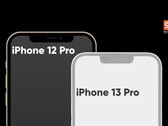 A comparação garante: O entalhe deve diminuir em 2021, não apenas no iPhone 13 mas também no iPhone 13 Pro (Fonte de imagem: 91Mobiles)