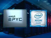 Espera-se que o AMD EPYC Genoa seja baseado em 5nm enquanto o Intel Sapphire Rapids Xeon tem 10nm. (Fonte da imagem: AMD/Intel/ANS - editado)