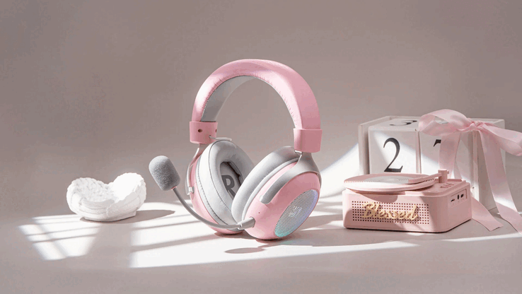 O Epomaker GX1 na cor rosa.