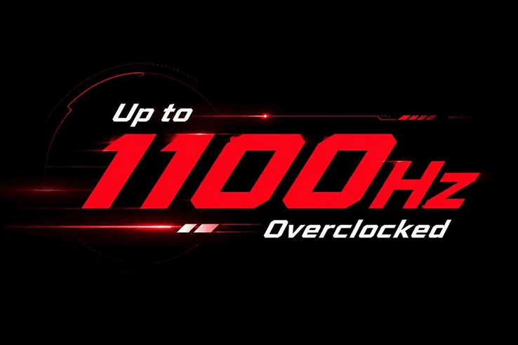 O LG UltraGear 25G590B pode ser overclockado ainda mais, até 1100 Hz.