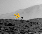 O misterioso “tripé de combate” da Curiosity em Marte. O objeto bizarro apareceu em apenas um quadro.