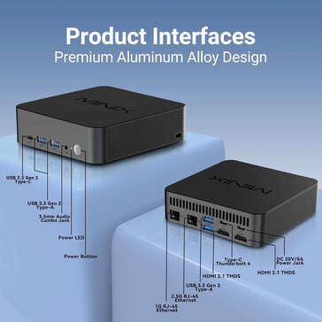 O Thunderbolt 4 também está disponível (Fonte da imagem: Minix)