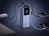Novo banco de energia Ugreen 25000mAh com cabo e visor