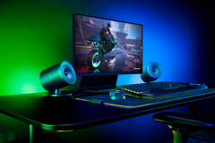 Ilumine sua configuração com os próximos alto-falantes de projeção traseira Razer Nommo V2 Chroma RGB (Fonte: Razer)