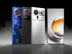 O Nubia Z80 Ultra em suas várias cores de lançamento global. (Fonte da imagem: Nubia)