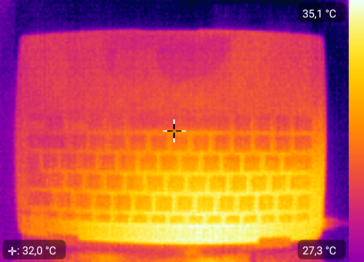 Desenvolvimento de calor - Topo (ocioso)