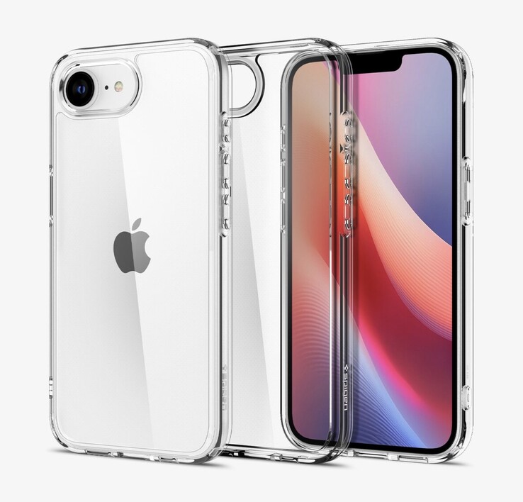 Imagens do Apple iPhone SE 4 foram vazadas por um fabricante de acessórios. (Fonte da imagem: Spigen)