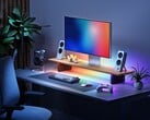O suporte para monitor LED inteligente Nanoleaf possui iluminação RGB de modo duplo.