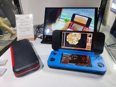 O dispositivo portátil para jogos semelhante ao Nintendo 3DS da Tassei Denki é alimentado por uma APU AMD Ryzen 5. (Fonte da imagem: @soypowder_lol no X)