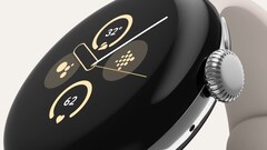 O Pixel Watch 2 em prata com sua pulseira de porcelana (Fonte da imagem: Google)