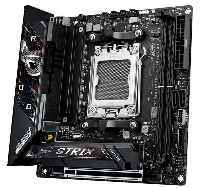O ASUS ROG Strix B850-I Gaming WiFi para comparação. (Fonte da imagem: Asus)
