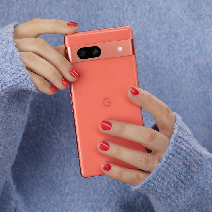 Uma cor "coral" já havia sido oferecida anteriormente com o Pixel 7a. (Fonte da imagem: Google)